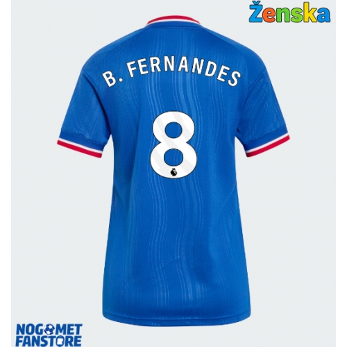 Manchester United Bruno Fernandes #8 Gostujuci Dres za Ženska 2026-27 Kratak Rukav